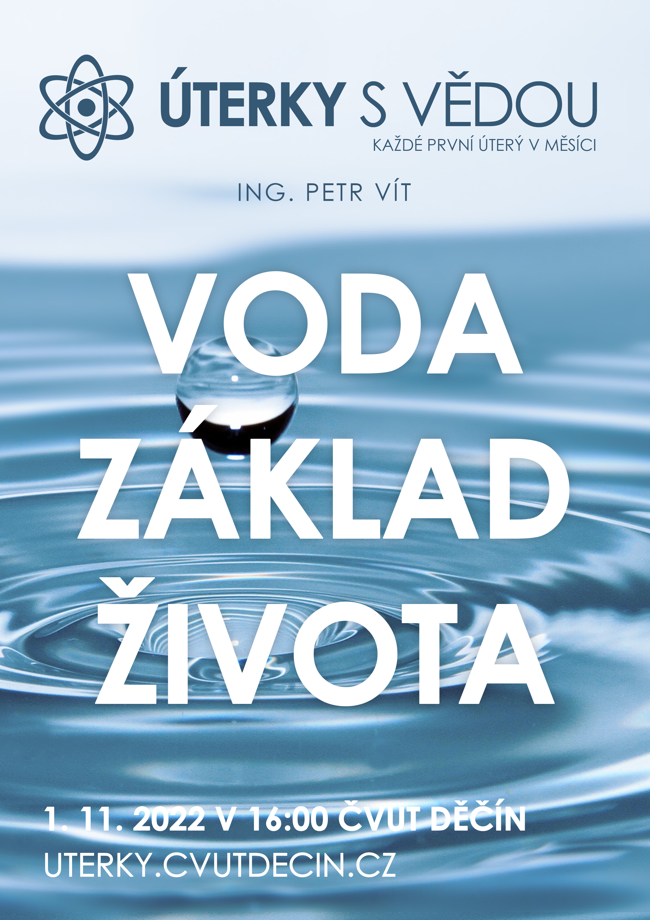 Leták přednášky Voda základ živora