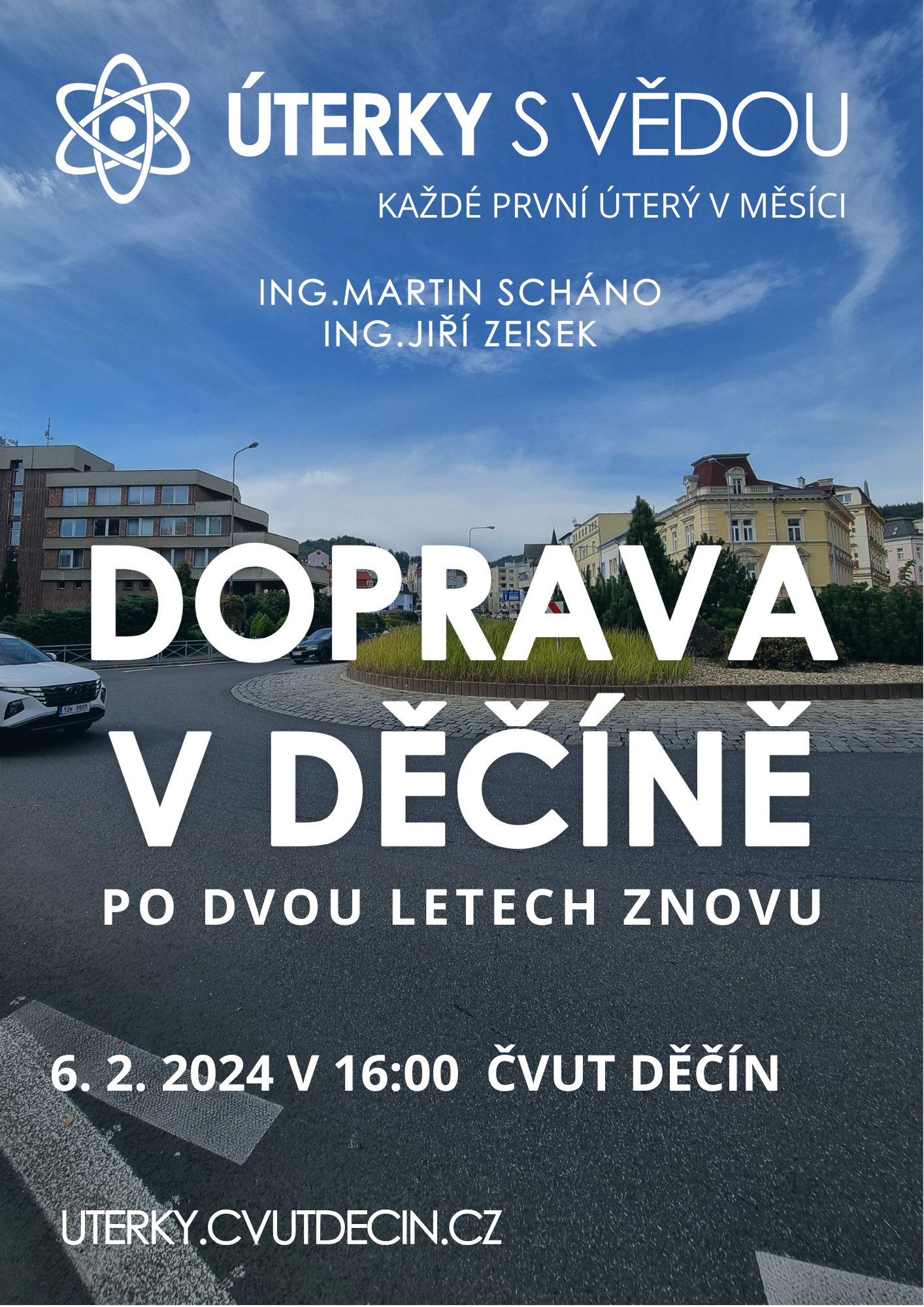 Leták přednášky Doprava v Děčíně